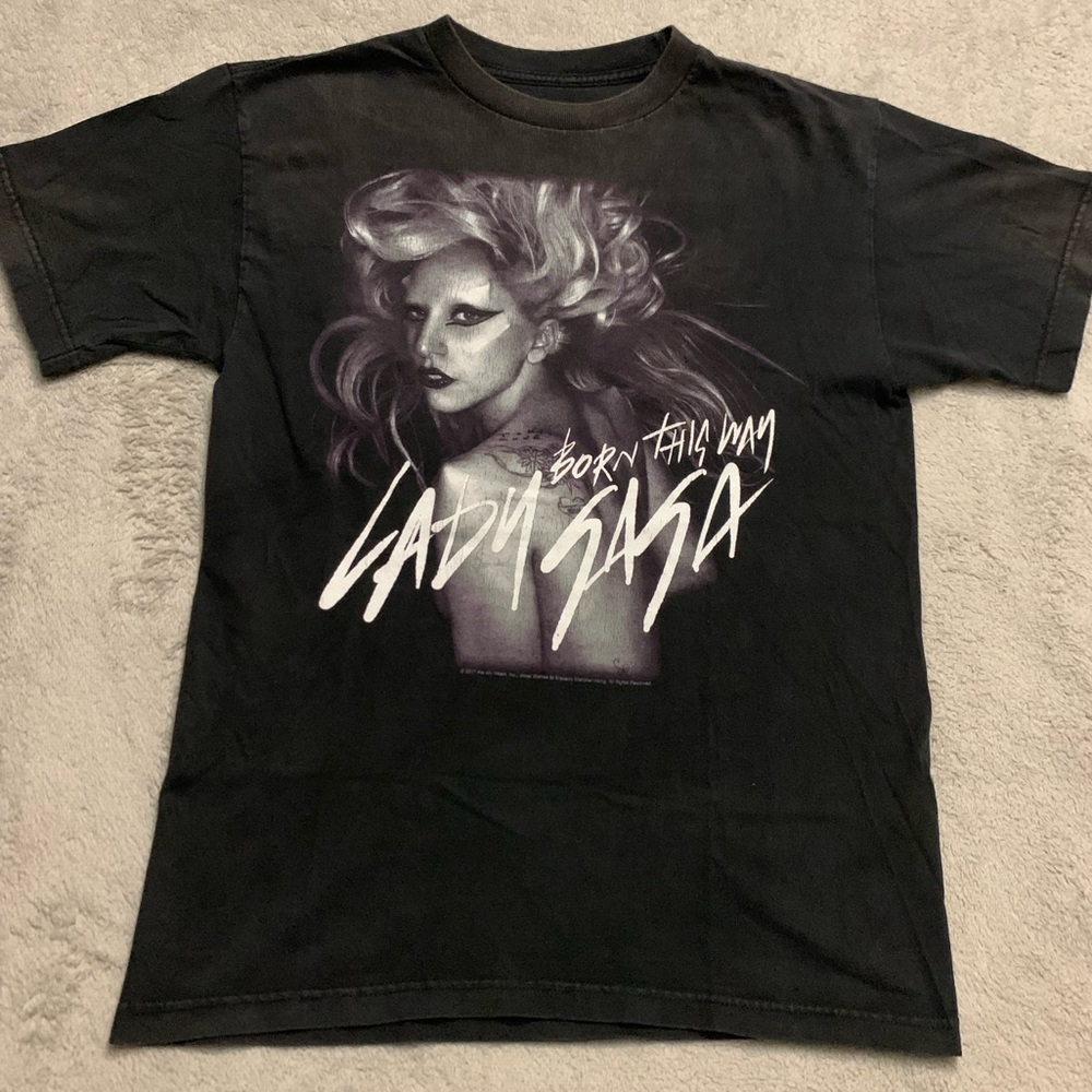 2001 Lady Gaga Born This Way Tour Tee